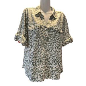 Cathy Blouse Women’s Green  XL